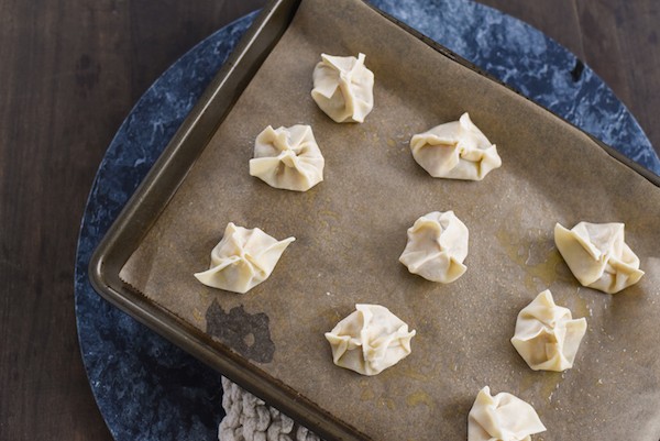 Thanksgiving Leftover Dumplings - Reinvent your leftover turkey, stuffing and cranberry sauce into this fun snack/appetizer! | foxeslovelemons.com